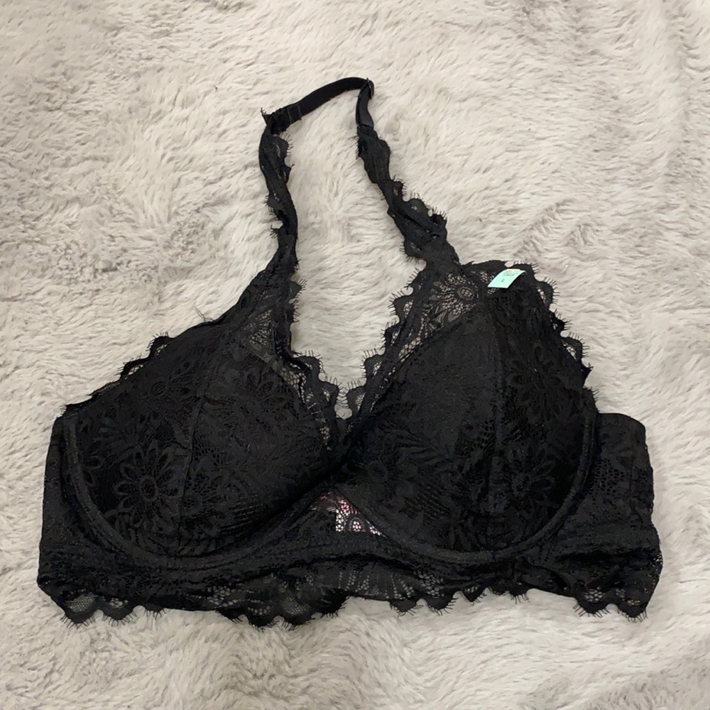 Victoria’s Secret Pink Lace Halter Bra L